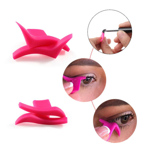 Winged Eyeliner Stamp Set with Classic and Dramatic Cat Eye Styles, Reusable Silicone Stencil Tool 2