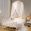WinysinSpacious Folding Net Bed Suspended Ceiling Net Princess Wind Dome Home 5