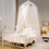 WinysinSpacious Folding Net Bed Suspended Ceiling Net Princess Wind Dome Home 4