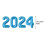 40 ιντσών 2024 Μπαλόνια με αριθμούς, μπαλόνια με αριθμούς από foil για παραμονή 3