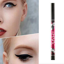Waterproof Liquid Gel Eyeliner Pencil 2 in 1 Long Lasting Smudge Proof Black Matte Finish