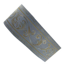 Peel and Stick PVC Wallpaper Border 5m Scroll Design for Living Room, Residue Removal