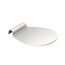 Wooden and Metal Pizza Peel Paddle with Ergonomic Grip for Baking Pastry and Oven Use
