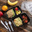 VeZee 30 Oz Black Rectangular 2-Compartment Plastic Meal Prep Containers with Clear Dome Lids, BPA Free, Stackable, Microwave/Dishwasher/Freezer 5