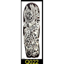 Temporary Tattoo Sleeve 48x17cm Floral Peacock Lotus Design, 40 Easy Water Transfer Stickers