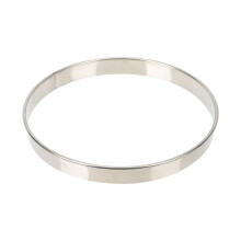 Stainless Steel Pizza Ring with Leak Prevention Design for Precise Round Shaping and Baking