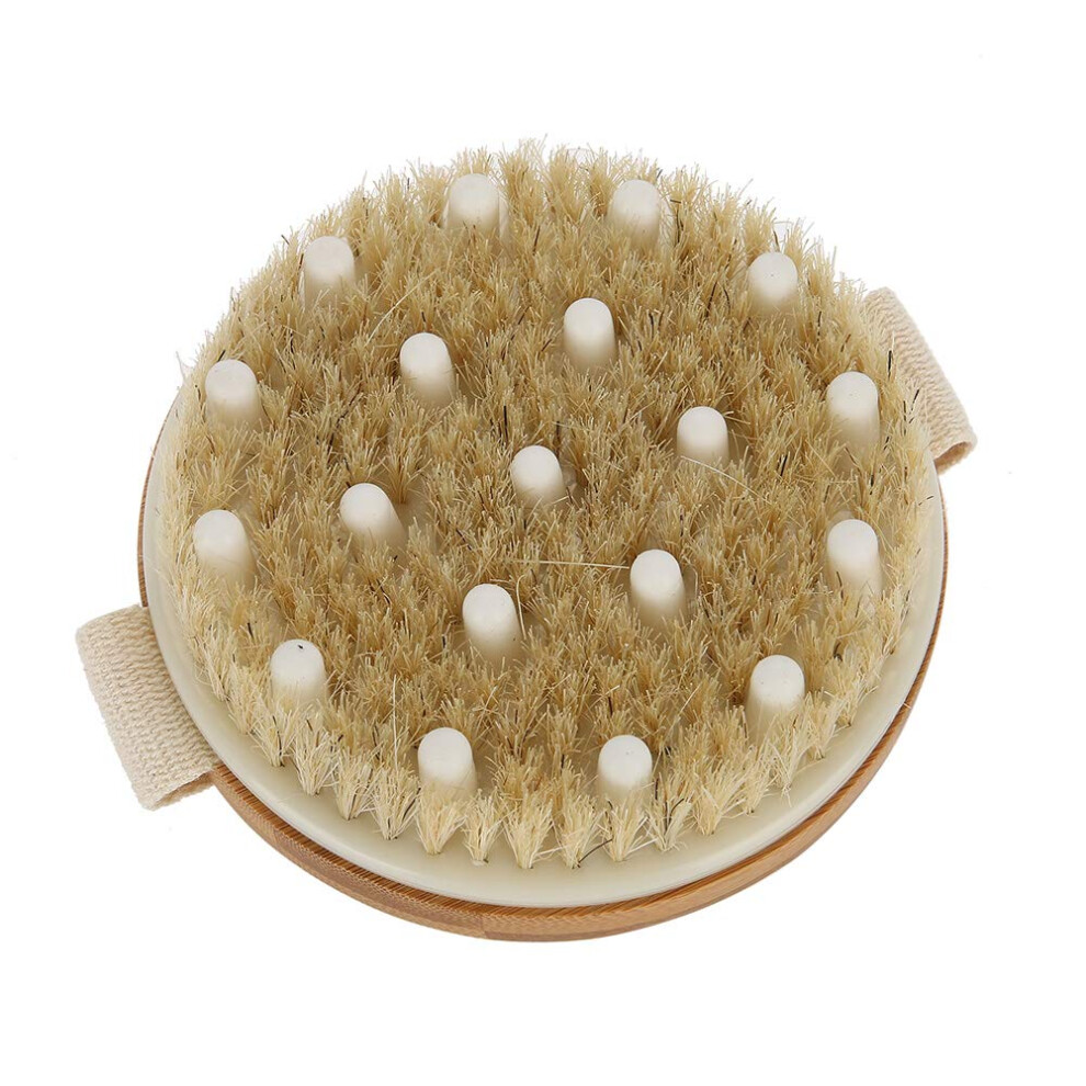 2 in 1 DualSided Body Brush for Gentle Exfoliation and Massage with Soft Bristles and Ergonomic Grip