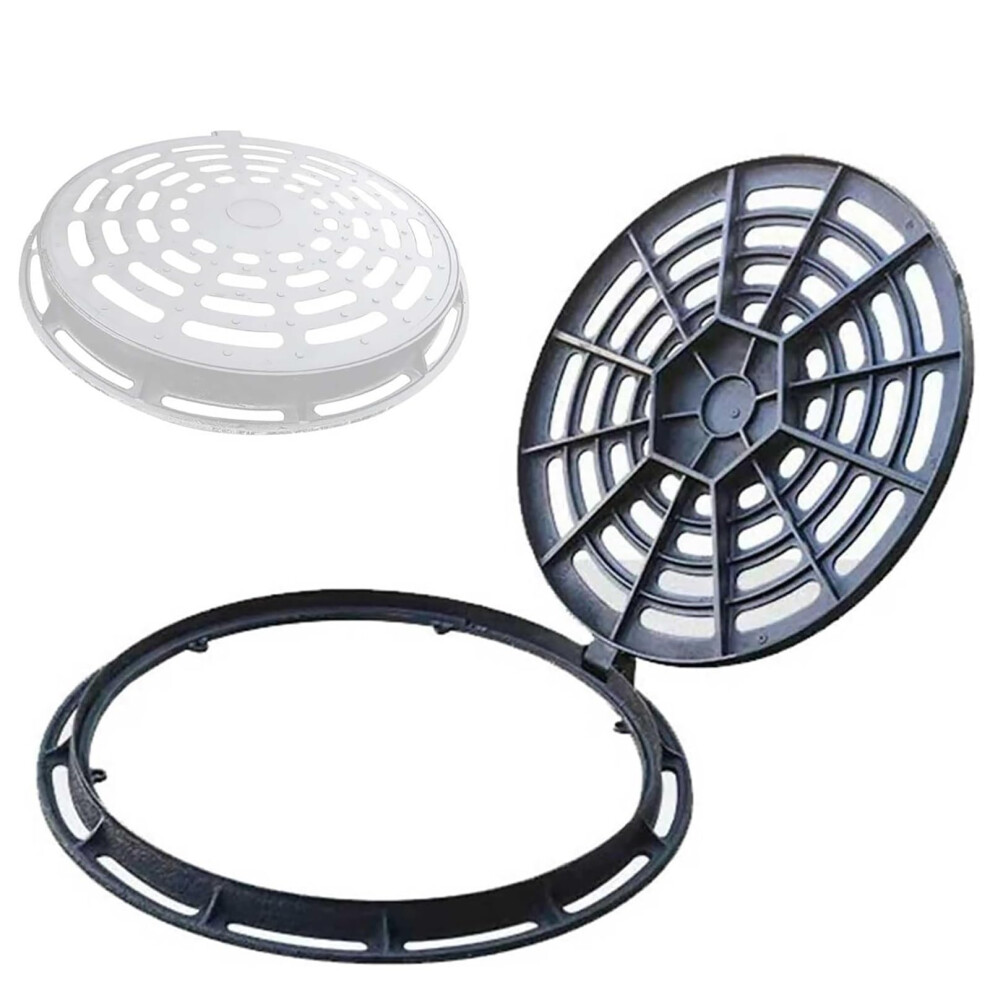 Heavy Duty Ductile Iron Drain Grate And Manhole Cover, Antislip, 60X70cm For Driveway And Yard 9365369033290