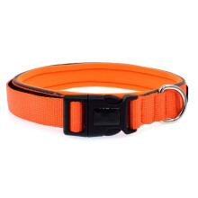 Reflective Adjustable Dog Collar with Soft Padding for Large Medium Small Dogs Night Safety