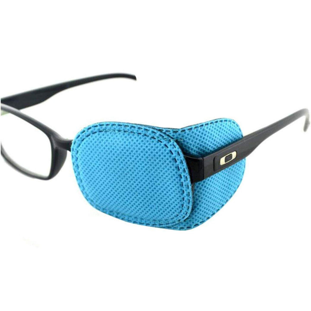 Blue Eye Patch For Kids Glasses Lazy Eye Treatment Soft Breathable Hypoallergenic Reusable 6Pcs