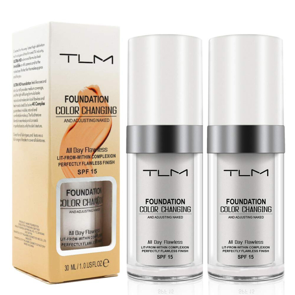 Cream Colour Changing Foundation Spf15 With Bb Hydrating Radiant Finish, Pack Of 2