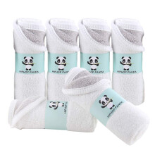 Bamboo Facial Washcloths Extra Thick Softness for Sensitive Skin, Reusable Makeup Remover Cloth, 10'x10' Grey and White