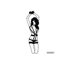 Temporary Tattoos Waterproof LongLasting Black and White Body Art Sticker Set 66cm 4pcs