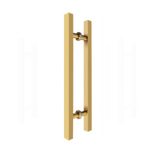 Glass Door Handle 800mm Gold Finish Stainless Steel, Rustproof Modern Shower and Sliding Door Grip