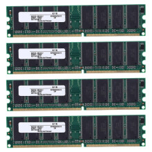 4 barrettes de mémoire DDR400 MHz 1 Go (2,6 V, 184 broches, PC3200) pour PC de bureau (RAM, CPU, GPU, APU, non-ECC, CL3DIMM).