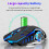Επαναφορτιζόμενο ασύρματο ποντίκι Bluetooth με USB 2.4g για φορητό υπολογιστή MacBook PC με 5