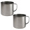 2 Edelstahlbecher (946 ml) mit Henkel 2