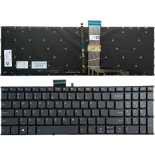 Méarchlár ríomhaire glúine dubh Béarla SAM nua le soilsiú cúlra (Gan taca pailme) atá comhoiriúnach le Lenovo Yoga7 16IAP7Yoga7 16IAH7