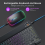 Kit com teclado e mouse sem fio de 10 polegadas com retroiluminação RGB, recarregável e Bluetooth, branco. 4
