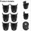 Plastic Pool Table Pocket Set  Complete 6 Piece Replacement Billiard Table Pockets for Precise Fit 4