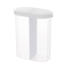 Kiplyki Cyber Deals 2,6-Liter-Müsli-Aufbewahrungsbehälter, luftdicht, mit Deckel und Fächern, transparent – kompatibel mit Kiplyki