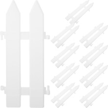 Eease10 stk. miniature fehavehegn til gør-det-selv havedekoration (hvid)