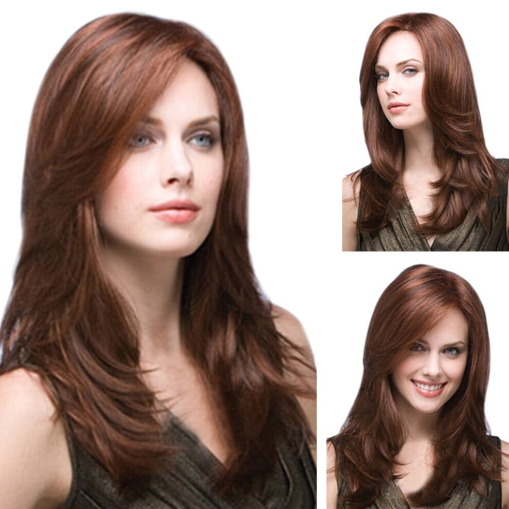 Unisex Brown Kiplyki Wholesale Long Wavy Synthetic Wig Natural Full Wigs Cosplay Hair For Women