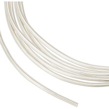 1 mm/18 gauge 999 sterling zilveren draad, 0,5 m ronde knutseldraad voor het maken van sieraden met draadwikkeltechniek, armbanden en oorbellen.