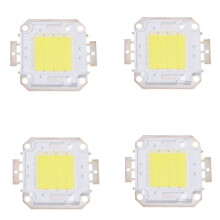 4 lâmpadas LED brancas de 30W com chip IC de alta potência para iluminação externa, 2200lm.