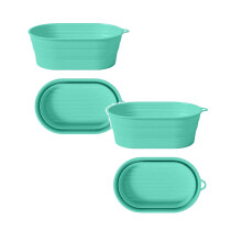 Xubond Kitchen Essentials, Brødhærdende Kurv Silikone Bageudstyr Dejskål Beholdere Ovn Gaver Til Bageforme Sæt, Blå, Keramisk Bageform
