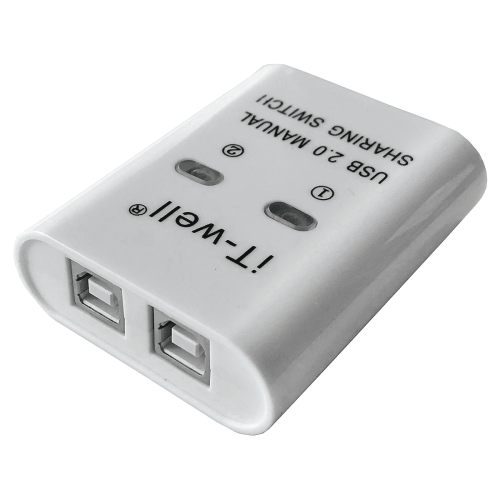 Συσκευή κοινής χρήσης εκτυπωτή 2X USB, Συσκευή κοινής χρήσης εκτυπωτή 2 σε 1 έξοδος, 1