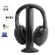 Bezdrátová bezdrátová DVD sluchátka Voss 5 pro TV sluchátka 1 RF sluchátka do PC Bluetooth sluchátka