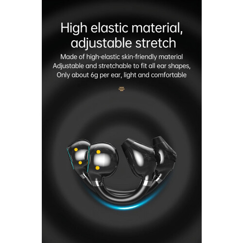 Ασύρματα ακουστικά Bluetooth TWS DX11 με κλιπ, πολύχρωμα ακουστικά LED που μπορούν να 2