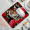 Τετράγωνο Mouse Pad 8,3x9,8 ιντσών, Mousepad σε σχήμα τριαντάφυλλου σε κόκκινο χρώμα λεοπάρ 2