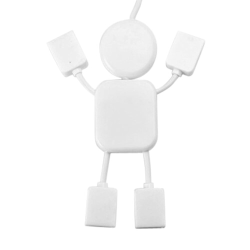 Viflosae New4Port Hub Υψηλής Ταχύτητας USB2.0 Humanoid Διαχωριστής Καλωδίου για Φορητό 2