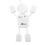 Viflosae New4Port Hub Υψηλής Ταχύτητας USB2.0 Humanoid Διαχωριστής Καλωδίου για Φορητό 5