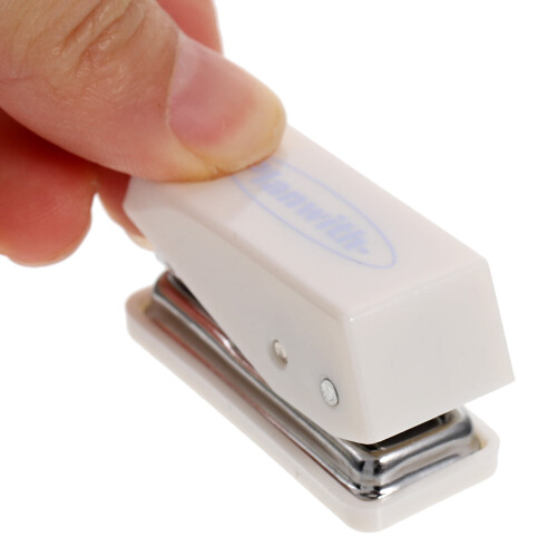 Κιτ αξεσουάρ γραφείου Eease Mini Stapler, σετ γραφείου 3 σε 1, λευκός ντοσιέ 1