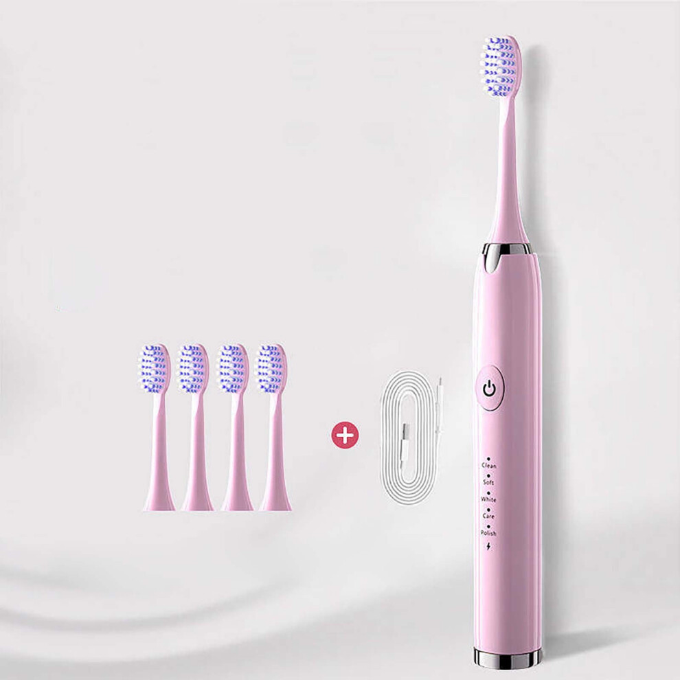 Home Appliances Gnobogi Electric Toothbrush, Electric Toothbrush With 5 Brush Heads, Smart 5-speed Timer Electric Toothbrush IPX7 Clearance