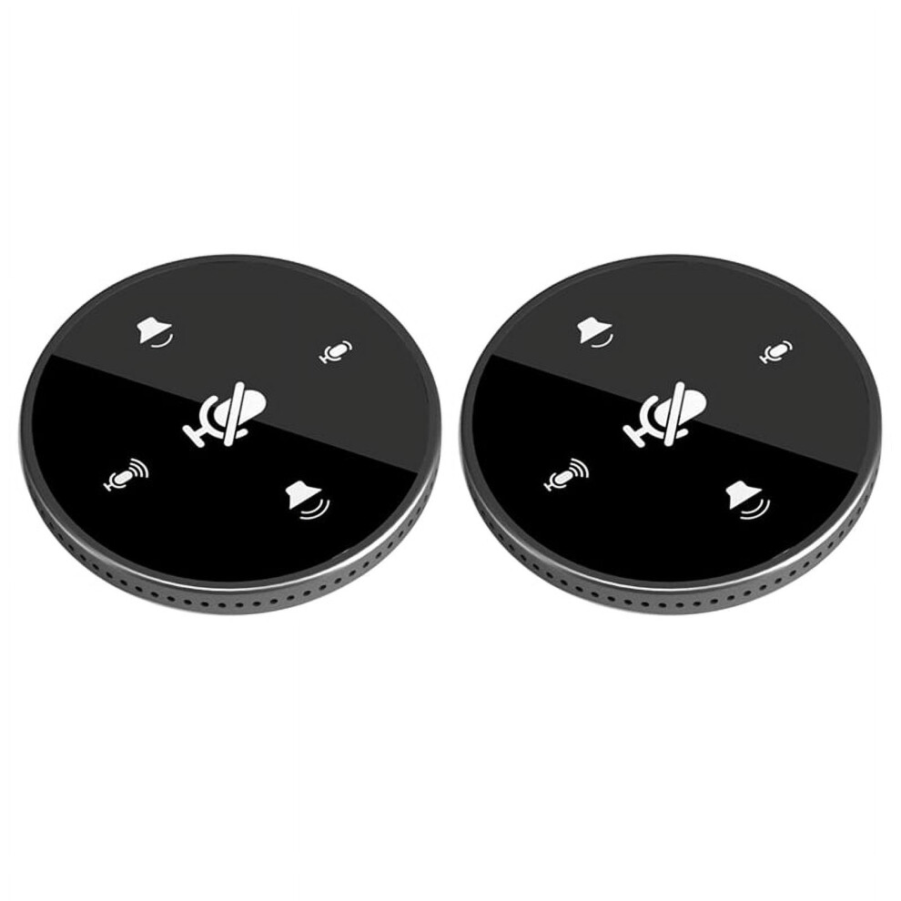 2X Usb Conference Microphone,Omnidirectional Pc Computer Condenser Mic With Mute Button For Meeting/Class Black 9322103590570