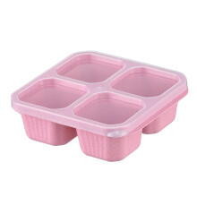 1PC Reusable 4-Compartment Bento Box, Snack & Meal Prep Containers, Divided Lunch Box for Kids Adults, School Work Travel