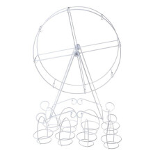 8 kopper metall roterende pariserhjul cupcake dessert stativ kakeholder display fugl