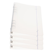 Lot de 4 couvertures de cahier, étuis en PP pour scrapbooking, pochettes de classement, protection en plastique transparent pour classeur à