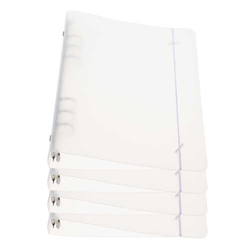 4 buc notebook copertă notepad PP carcasă scrapbooking dosar plastic protector transparent binder jurnal cu foi libere protecție
