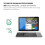 Teclado Bluetooth com touchpad dobrável e sem fio para teclado e mouse. 5