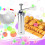 Tssuoun Home Bakery Μπισκότα Πρέσα 240ml Σετ ζαχαροπλαστικής Γλάσο Φοντάν Διακόσμηση 3