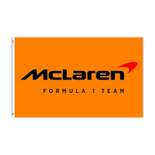 3x5 stop, polyesterový tištěný banner s motivem závodních aut McLaren, dekorace, rozměry 90x150 cm