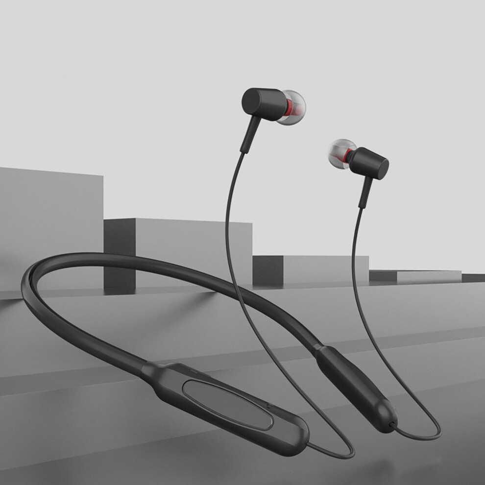 Ozmmyan Neck-Mounted Metal Bluetooth Headset, Sports Neck-Mounted Headset, Wireless Bluetooth In-Ear Universal Epic Tech Savings Black 9191629683567