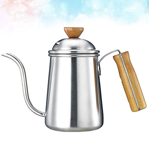 UPKOCH Coffee Kettle with Wood Handle 2