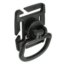 Hydration Tube Clip 360 Rotatable Quick Release Water Bladder Hose Holder for Hiking Backpack Black Walnut