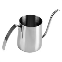 Gooseneck Coffee Pot Stainless Steel Pour Over Compact Drip Coffee Kettle S-Shaped Spout Coffee Brewer Portable Camping Flatware Set For Home And